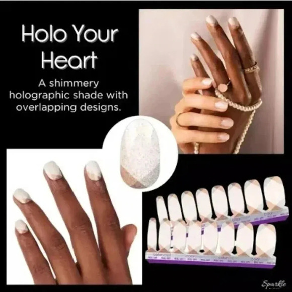 Color Street Nail Polish Strips-Retired-Holo Your Heart - Picture 3 of 4